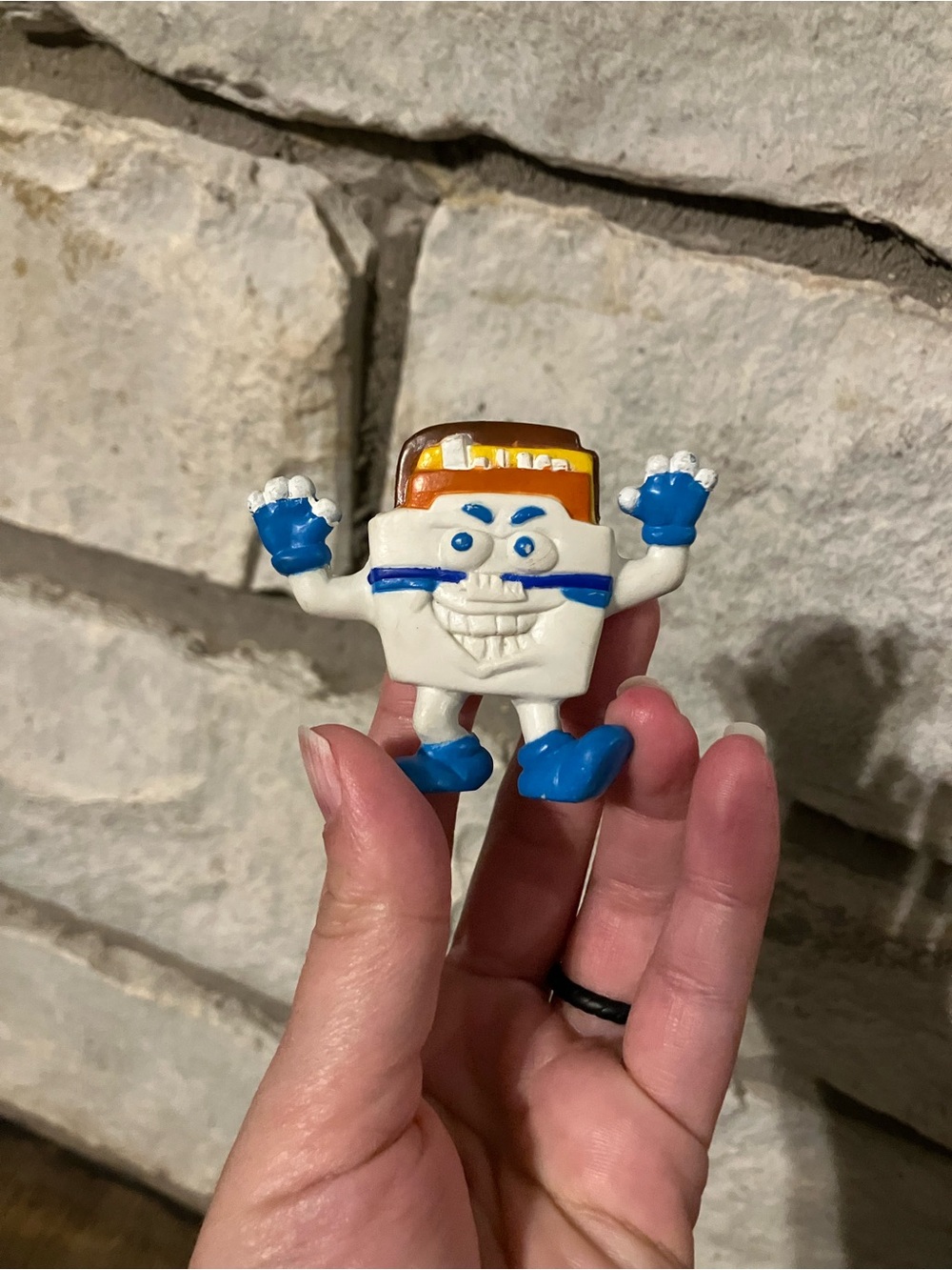 Vintage 1991 White Castle Kids Meal figure known as a "Castleburger Dude"